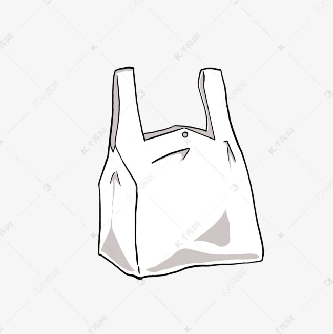 白色手提塑料袋剪贴画