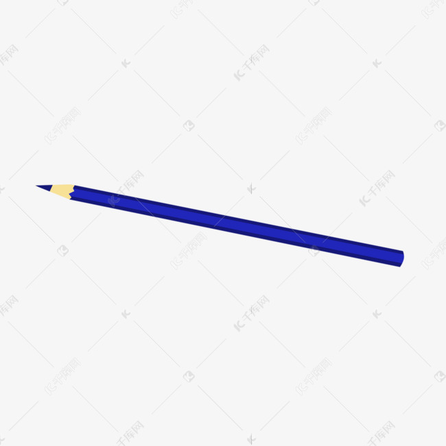 世界艺术日蓝色可爱铅笔素材图片免费下载 千库网