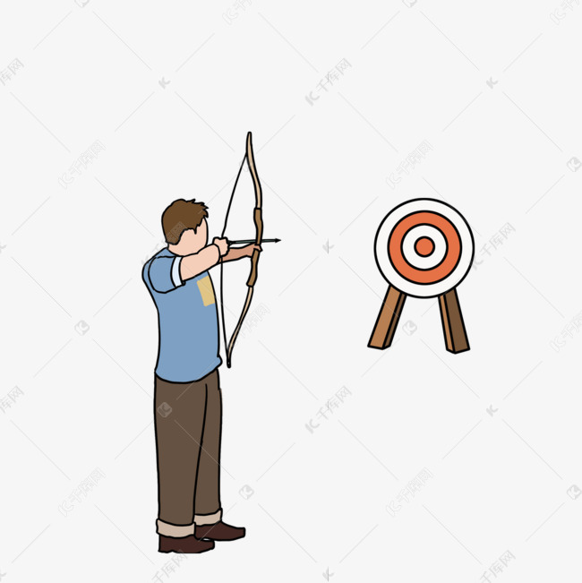 男人物靶子射箭剪贴画