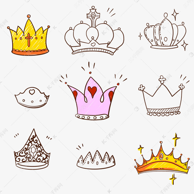 涂鸦王国王冠图片