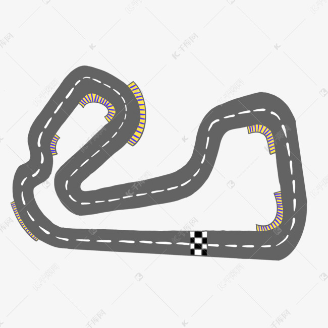 卡丁车赛道剪贴画