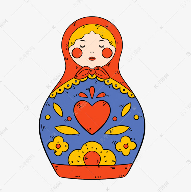 俄罗斯谢肉节可爱卡通娃娃