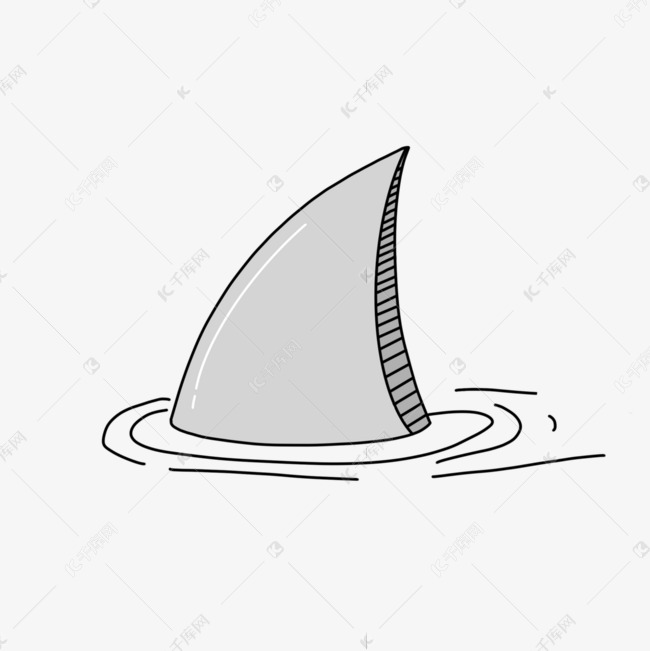 鱼翅鲨鱼剪贴画