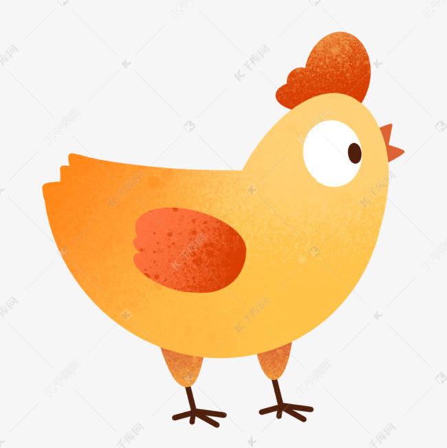 谢肉节可爱卡通公鸡