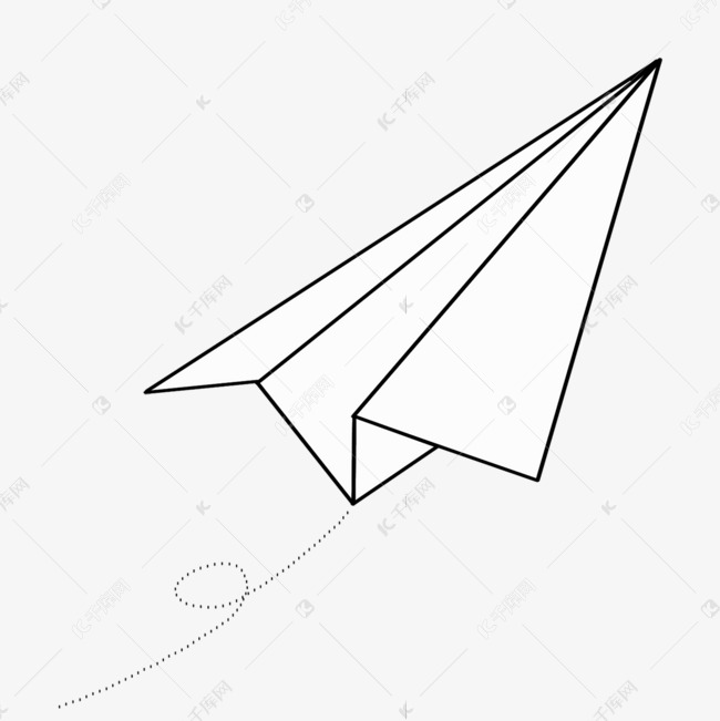 大型纸飞机剪贴画