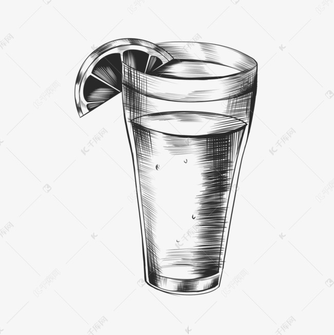 酒精鸡尾酒素描