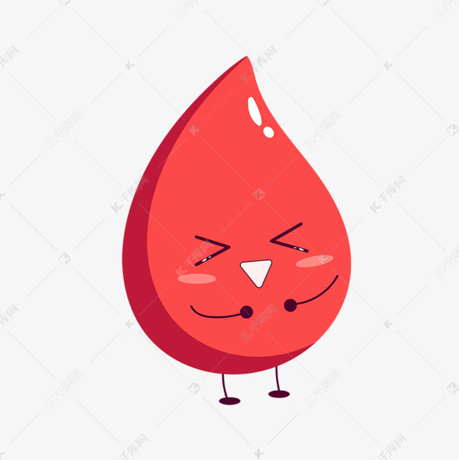 卡通血液表情捧腹大笑