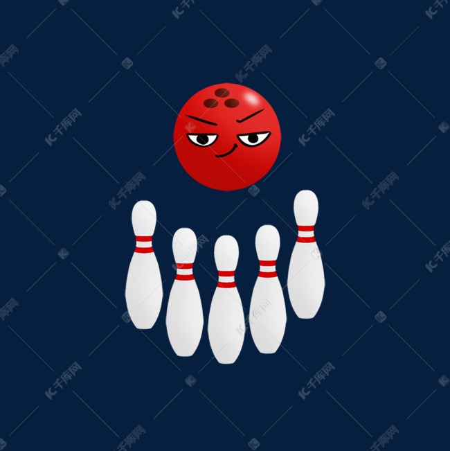 一个红色保龄球剪贴画