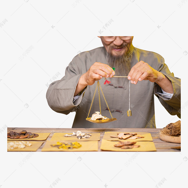 中医中药老中医室内称药材素材图片免费下载-千库网