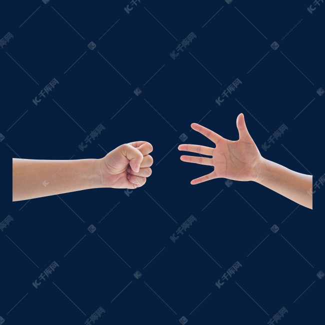 情侣手势石头剪刀布