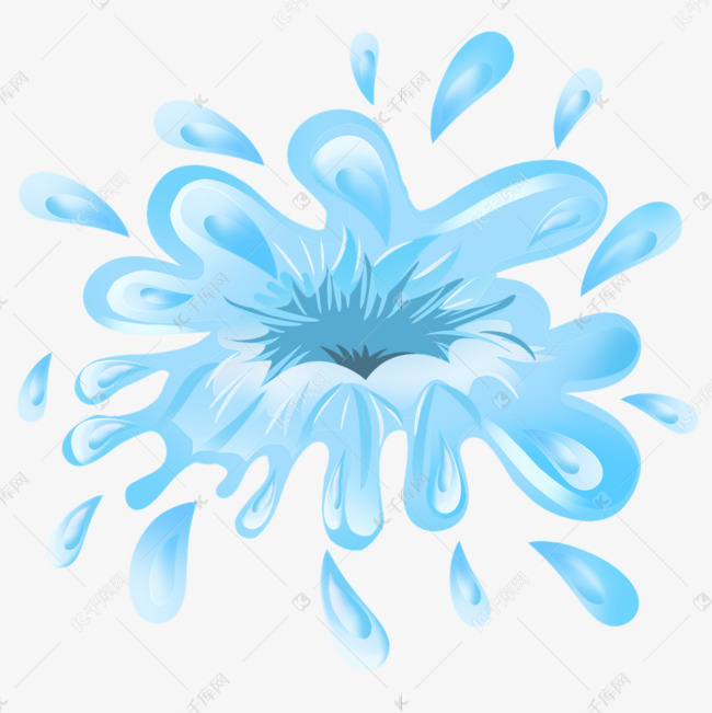 卡通水花溅射插图