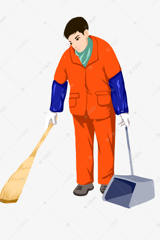 环卫工人环卫清道夫打扫卫生环保