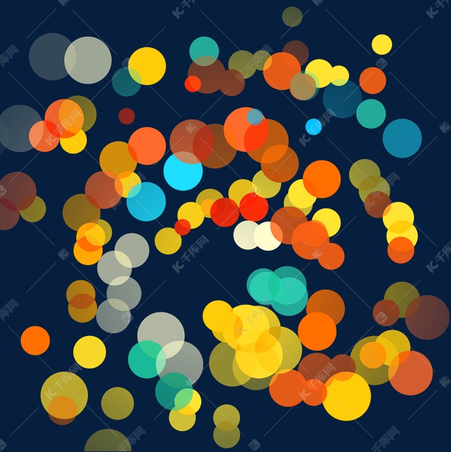 夜景彩色梦幻光影光斑