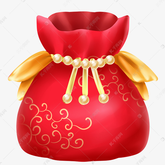 新年福袋钱袋子财富钱素材2021-09-18发布,千库图片素材频道为新年