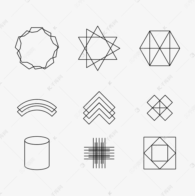 不规则几何图形套图