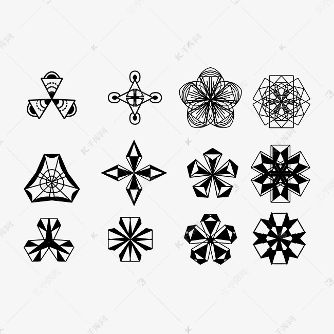 几何图形图案花纹组合