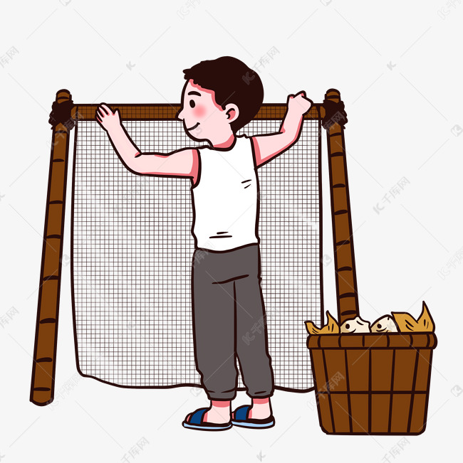 秋天捕鱼季打渔钓鱼捞鱼渔民捕鱼收获丰收晒网素材图片免费下载-千库