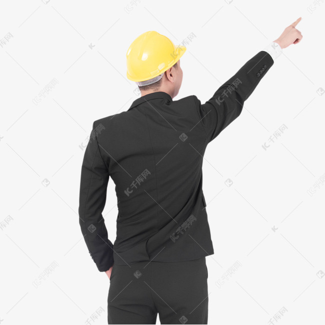 建筑师工程师男士背影