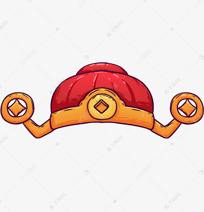 喜庆财神帽帽子