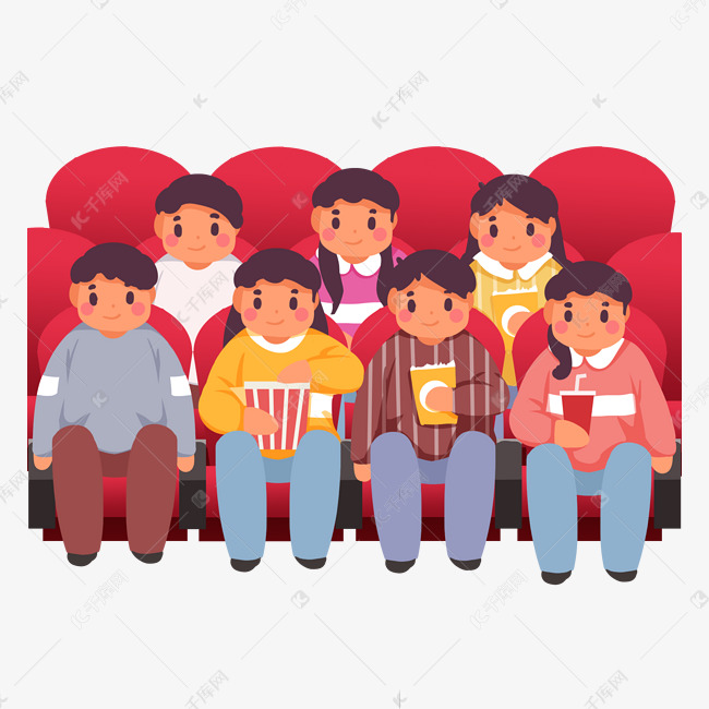 观众听众电影院内看电影
