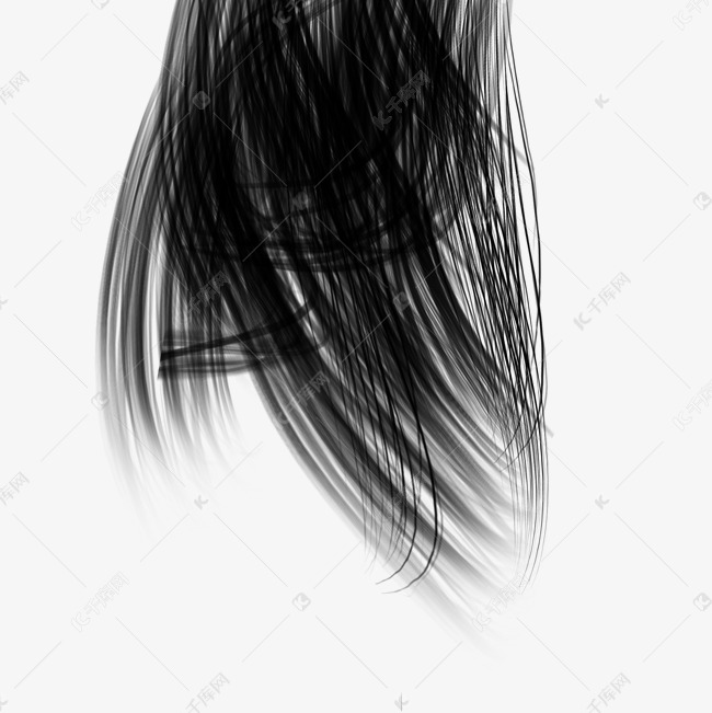 长发黑发发丝头发