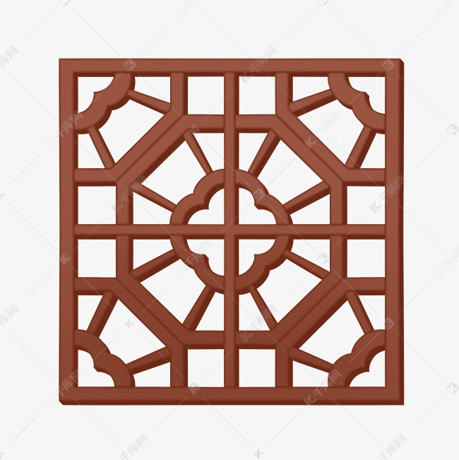 古典镂空窗户门窗边框