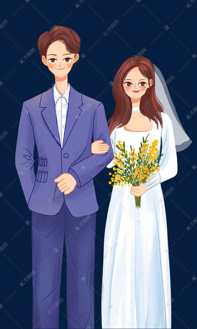 婚礼情侣浪漫甜蜜新郎新娘