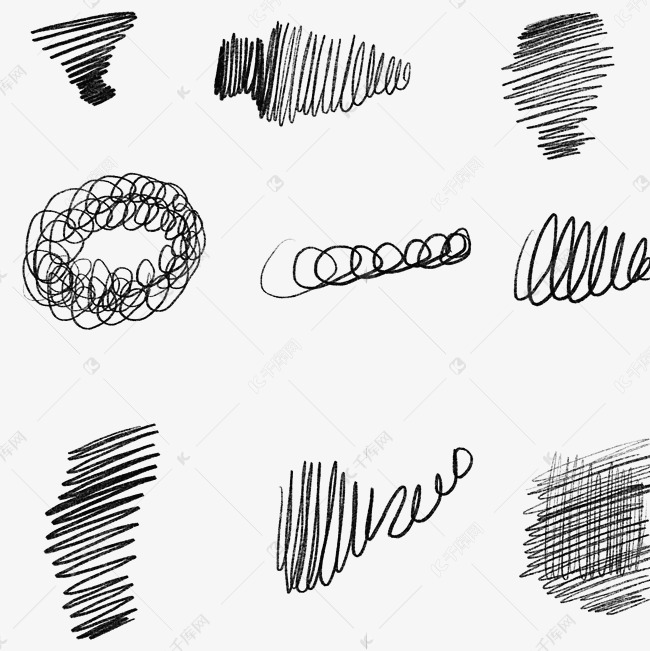 铅笔笔触划痕合集