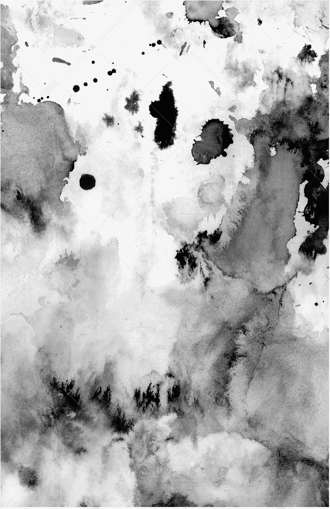 宣纸水墨笔刷墨迹笔触素材图片免费下载-千库网