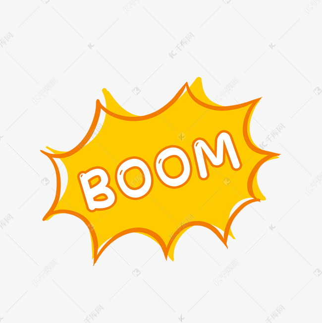 漫画boom爆炸气泡对话框