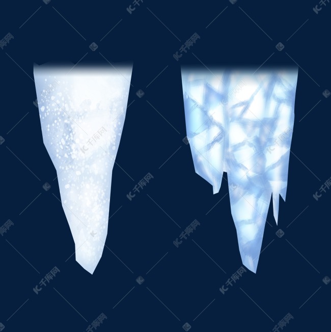 冬季积雪冰锥冰冻冬天冰棱冰锥