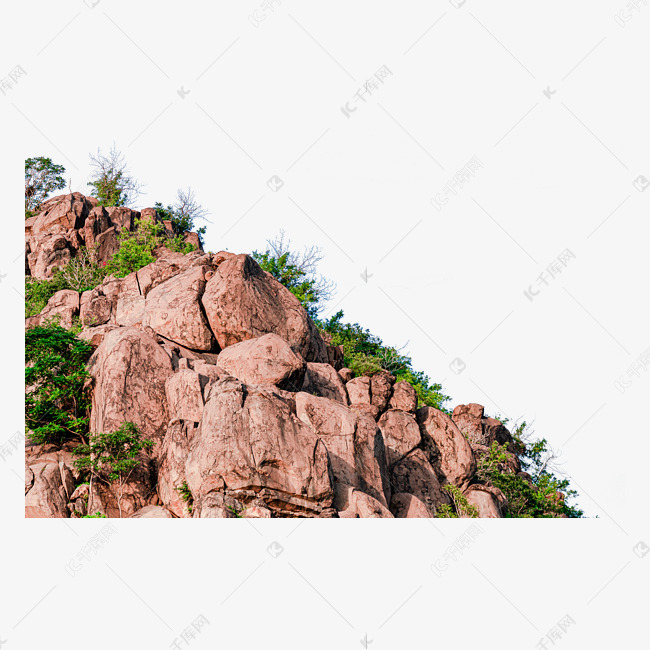 巨石山顶石块石山素材图片免费下载-千库网