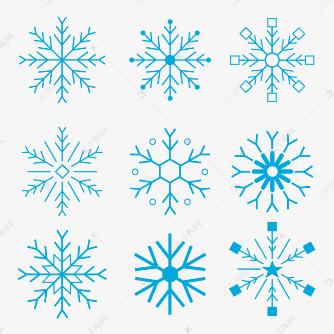 雪花形状套图