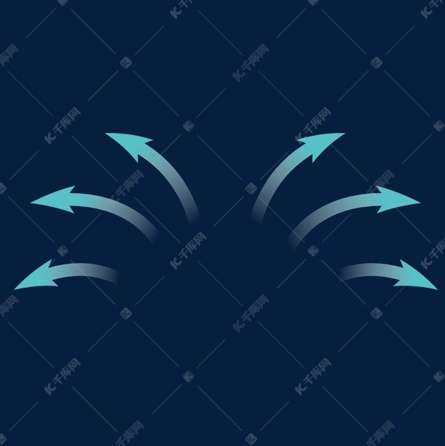 发散箭头科技商务