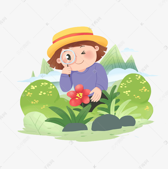 春天春季春分春游踏青出游女孩赏花图素材图片免费下载-千库网