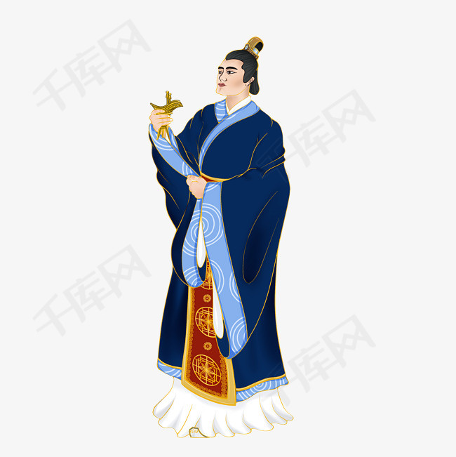 端午端午节古代古风人物屈原敬酒