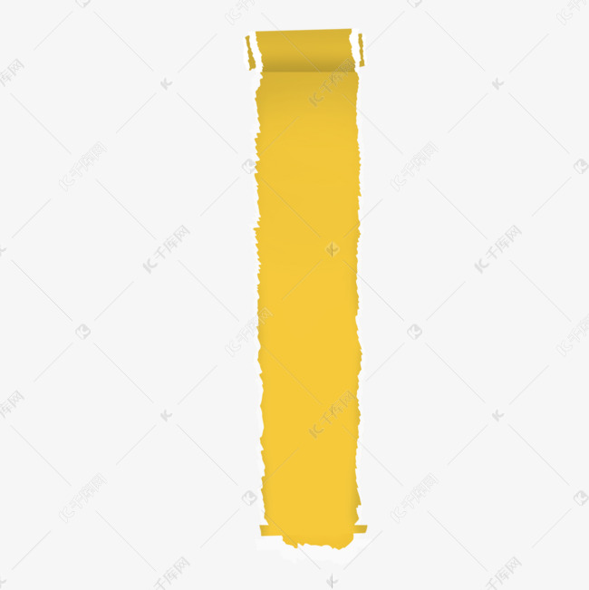 卷纸纸条黄色卡通绘画图片素材图片免费下载-千库网