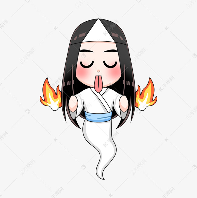 幽灵日本卡通吓人鬼怪素材图片免费下载-千库网