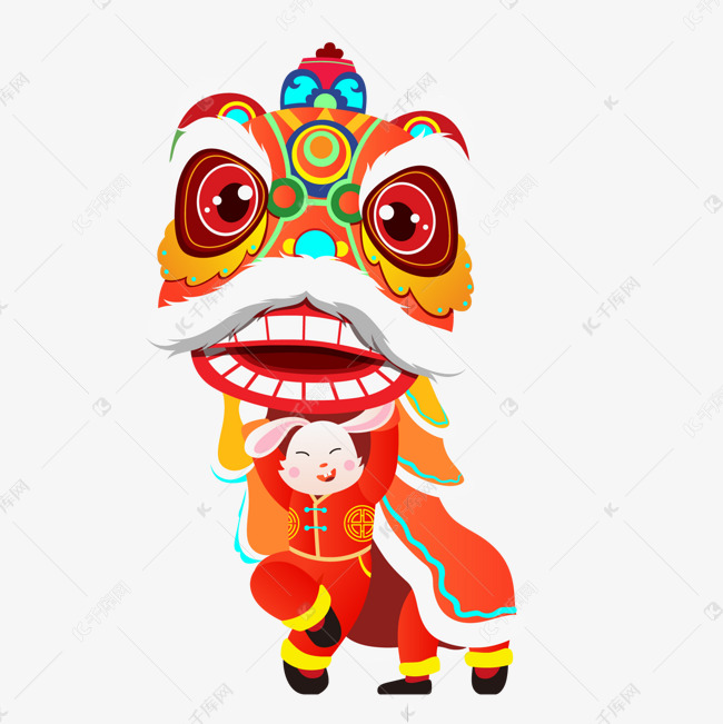 新年春节舞狮素材图片免费下载-千库网