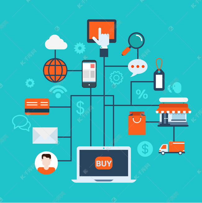 infographic style modern online store素材图片免费下载千库网
