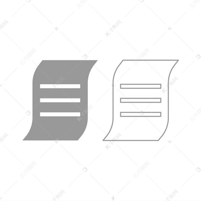 文档图标。素材图片免费下载-千库网