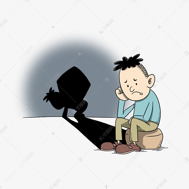 男孩抑郁症表情