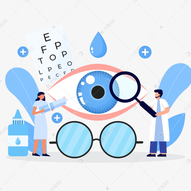 眼科检查眼睛医生测视力做手术放