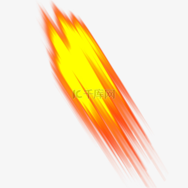 漫画手绘火焰自然元素冲击波