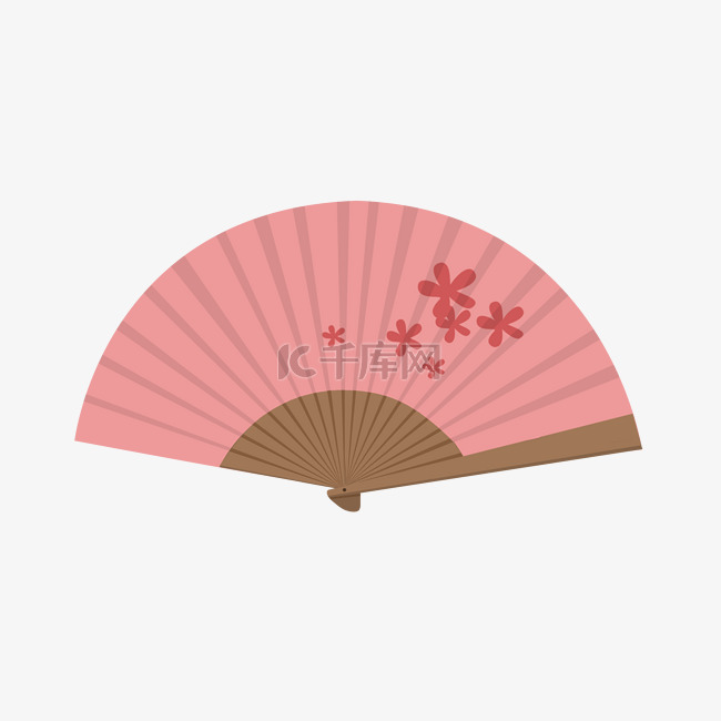 一把日式樱花折扇