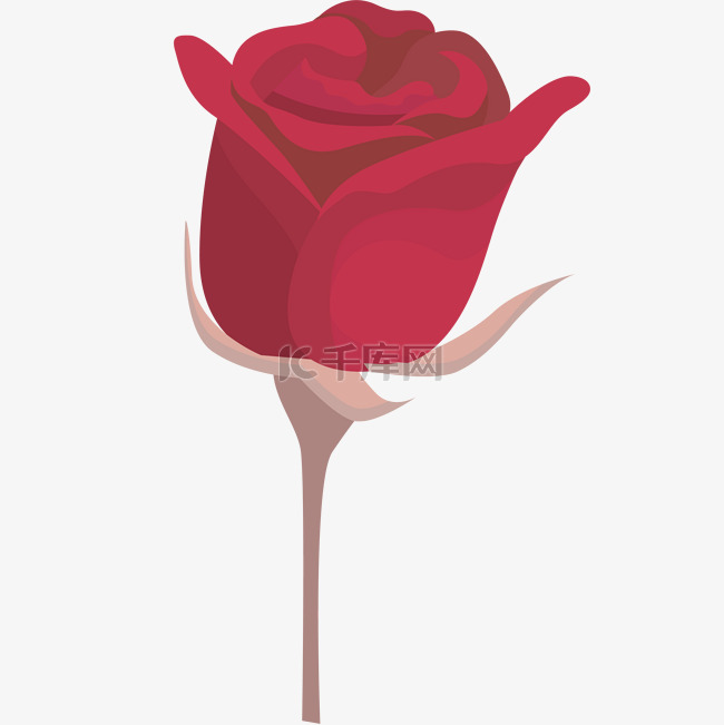 红色玫瑰矢量情人节