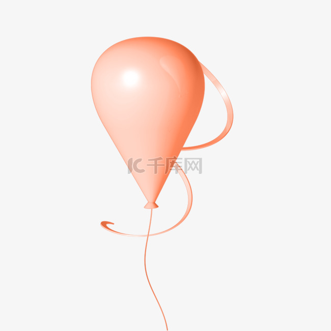 粉红色的气球免抠图