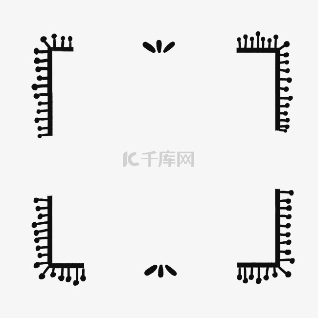 手绘可爱图片文字手账边框