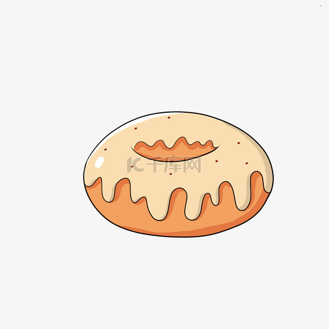 甜甜圈零食插画免抠零食