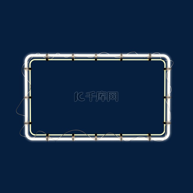 电商C4D立体霓虹灯几何图形发